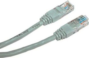 кабель сетевой lan utp, cat.5e, rj45 m - rj45 m, 5 м, неэкранированный, серый, экономичный цена и информация | Кабели и провода | 220.lv