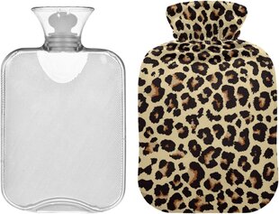 Karstā ūdens pudele ar leoparda apdrukas vāciņu Lufeemga, 2 l cena un informācija | Sildošās preces | 220.lv