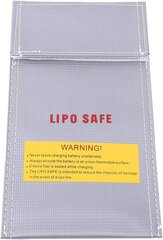 Сумка безопасности для аккумуляторов RC | Взрывозащитный чехол Lipo | Огнестойкая сумка для зарядки, 100x200мм цена и информация | Дроны | 220.lv
