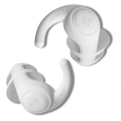 Divslāņu silikona ausu aizbāžņi, balti cena un informācija | Citi peldēšanas piederumi | 220.lv