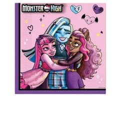 Vienreizējās lietošanas papīra salvetes Monster High, 20 gab. cena un informācija | Vienreizējie trauki | 220.lv