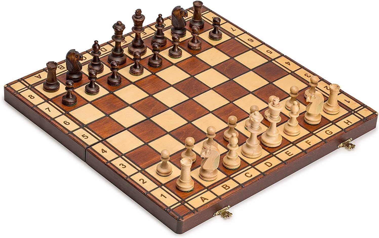 Koka šahs Jowisz, 40x40 cm cena un informācija | Galda spēles | 220.lv