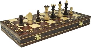Koka šahs Senator, 40x40 cm cena un informācija | Galda spēles | 220.lv