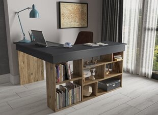 Письменный стол Asir Theos, серый/коричневый цена и информация | Компьютерные, письменные столы | 220.lv
