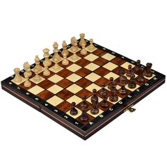 Koka magnētiskais šahs, 27x27 cm cena un informācija | Galda spēles | 220.lv