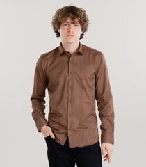 Мужская рубашка Espada, коричневый цена и информация | Мужские рубашки | 220.lv