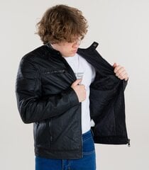 Мужская куртка из искусственной кожи, 80г.  896581 01, черный 896581*01-XL цена и информация | Мужские куртки | 220.lv