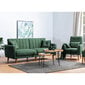 2 daļu viesistabas mēbeļu komplekts Asir Aqua-TKM07-1070, zaļš cena un informācija | Dīvānu komplekti | 220.lv