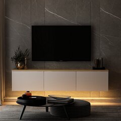 TV galdiņš Asir Neon v2, balts cena un informācija | TV galdiņi | 220.lv