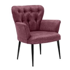 Krēsls Asir Paris Black Metal, rozā cena un informācija | Atpūtas krēsli | 220.lv