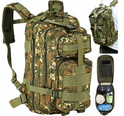 Militāri taktiskā mugursoma Nils, 30l, zaļa cena un informācija | Sporta somas un mugursomas | 220.lv