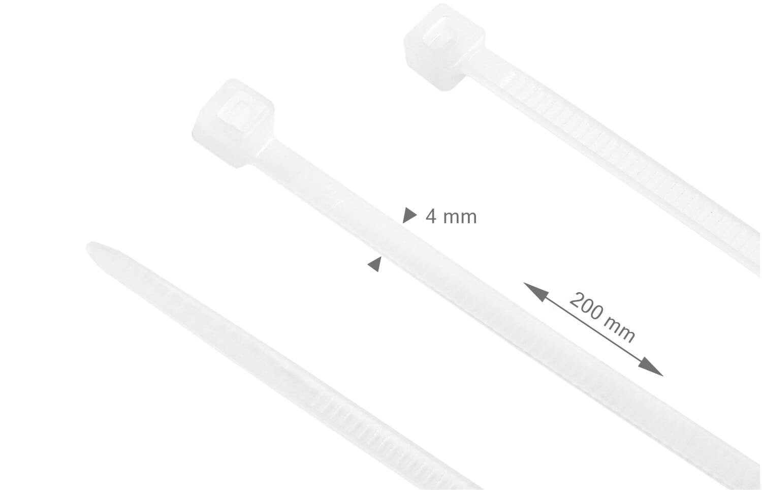 Kabeļu savilcēji Koloreno, 4x200mm цена и информация | Stiprinājumi | 220.lv