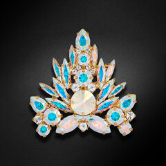 Broša sievietēm Diamond Sky Jewelry DS00BR192 ar Swarovski kristāliem cena un informācija | Piespraudes, brošas | 220.lv