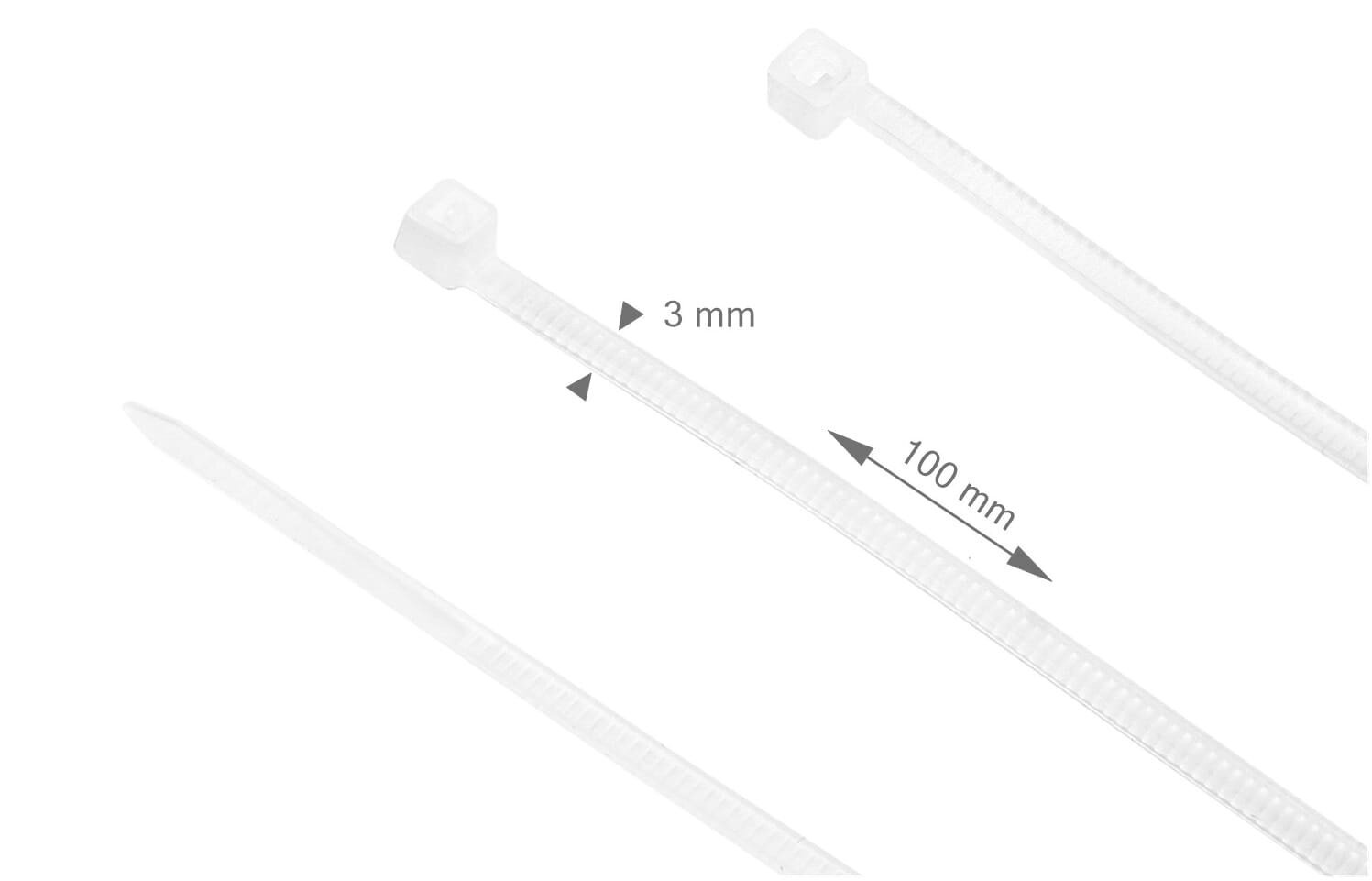 Kabeļu savilcēji Koloreno, 3x100mm cena un informācija | Stiprinājumi | 220.lv