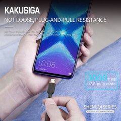 iKaku KSC-225 Type-C кабель для зарядки и передачи данных 1m/ Чёрный цена и информация | Кабели для телефонов | 220.lv