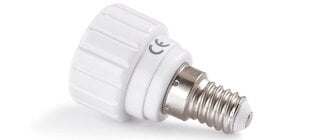 Адаптер для LED ламп - переходник с цоколя E14 на цоколь GU10 цена и информация | Электрические выключатели, розетки | 220.lv