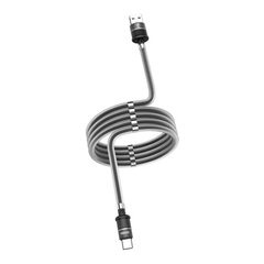 iKaku KSC-350 Type-C провод для заряда и передачи данных с магнитами 1m Black цена и информация | Кабели для телефонов | 220.lv
