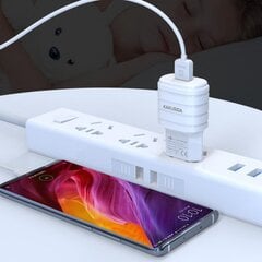 iKaku KSC-726 MINGTONG Smart 2.4A адаптер - зарядка с одним портом USB White цена и информация | Зарядные устройства для телефонов | 220.lv