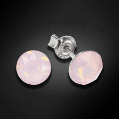 Серебряные серьги "Классика (Rose Water Opal)" с кристаллами Сваровски™ DS02A917 цена и информация | Серьги | 220.lv