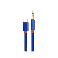 KIN KY-126 Аудио кабель Aux 3.5mm на Type-C Blue цена и информация | Кабели для телефонов | 220.lv