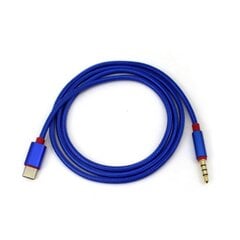 KIN KY-126 Аудио кабель Aux 3.5mm на Type-C Синий цена и информация | Кабели для телефонов | 220.lv