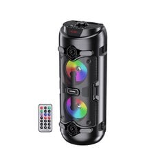 iKaku KK-4201 Hongsheng 12W 5.0BT Wireless Беспроводная колонка с LED подсветкой + пульт управления Black цена и информация | Аудиоколонки | 220.lv