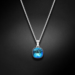 Серебряный кулон "Ослепительный Блеск (Bermuda Blue)" с кристаллами Сваровски™ DS01K674 цена и информация | Украшения на шею | 220.lv