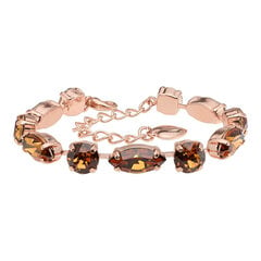 Браслет "Шик II (Light Amber)" с кристаллами Swarovski™ DS00B534 цена и информация | Браслеты | 220.lv