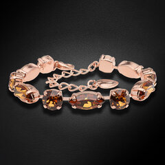 Браслет "Шик II (Light Amber)" с кристаллами Swarovski™ DS00B534 цена и информация | Женские браслеты | 220.lv
