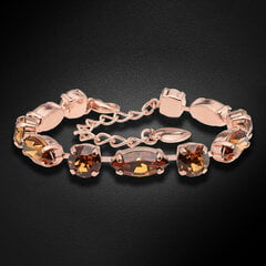 Браслет "Шик II (Light Amber)" с кристаллами Swarovski™ DS00B534 цена и информация | Браслеты | 220.lv