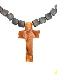 Ожерелье с янтарным крестом, Amber Storm цена и информация | Украшения на шею | 220.lv