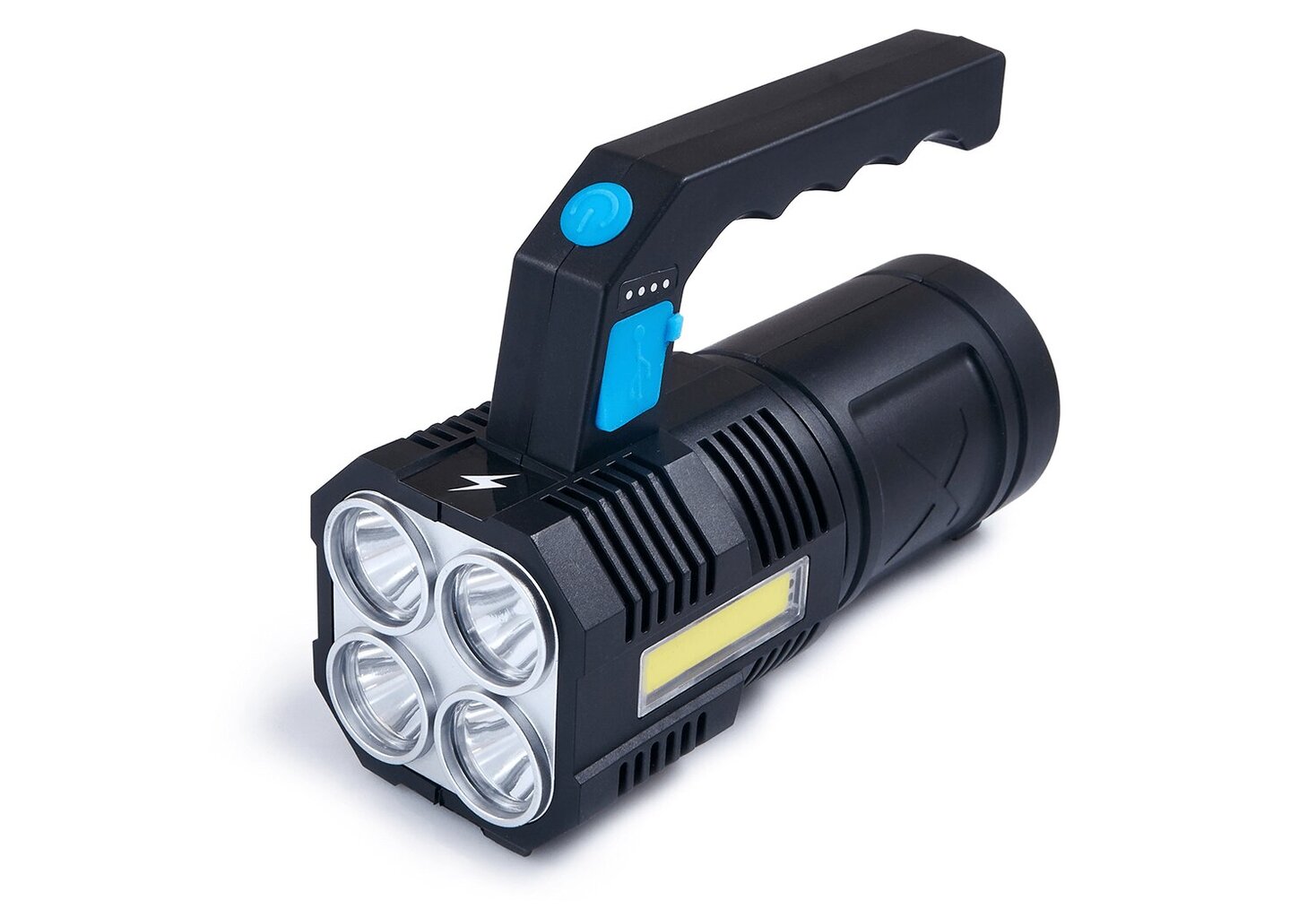 LED lukturītis 2W LED + 3W COB, auksti balts, uzlādējams цена и информация | Lukturi | 220.lv