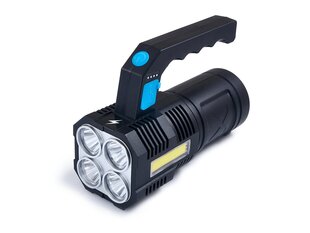 LED lukturītis 2W LED + 3W COB, auksti balts, uzlādējams cena un informācija | Lukturi | 220.lv