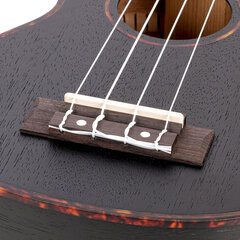 Soprāna ukulele Cascha Mahogany melna HH 2262 cena un informācija | Ģitāras | 220.lv