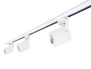 Steka Cubo komplekts LED sliežu lampas GU10 x3 + kopne 1,5 m - Balta cena un informācija | Griestu lampas | 220.lv