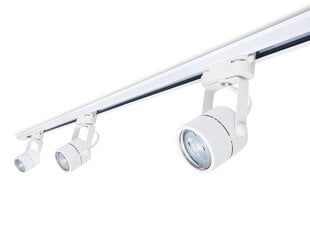 Steka Violet LED светильник на рейку GU10 x3 + шинопровод 1,5м комплект - Белый цена и информация | Потолочные светильники | 220.lv