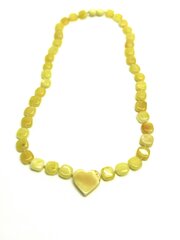 Колье сердце из желтого янтаря, Amber Storm цена и информация | Украшения на шею | 220.lv