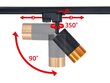 Steka Klemens komplekts LED sliežu lampas GU10 x3 + kopne 1,5 m - melns цена и информация | Griestu lampas | 220.lv