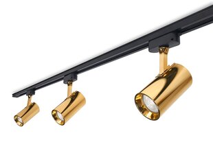 Светильник на рейку Steka Ductus set Gold LED GU10 x3 + 1,5м кабель для рейки цена и информация | Потолочный светильник | 220.lv