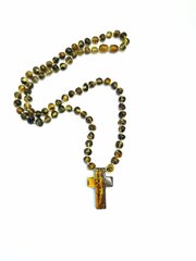 Ожерелье с крестом из зеленого янтаря, Amber Storm цена и информация | Украшения на шею | 220.lv