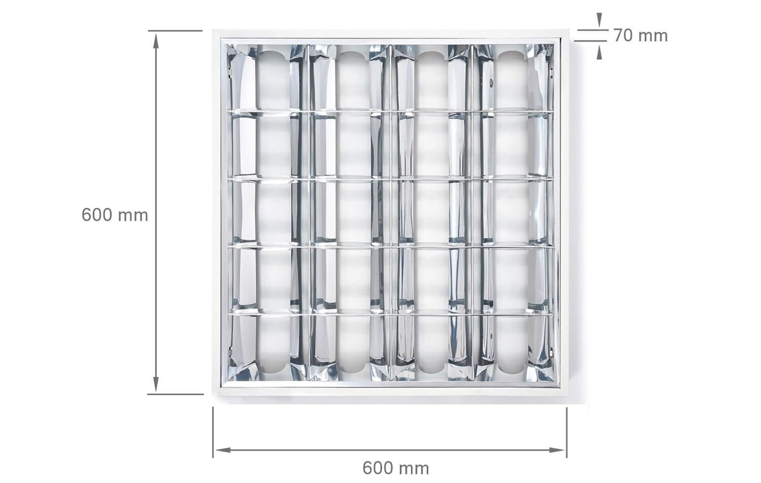 Virsmas gaismeklis LED T8 luminiscences lampām - 4x60cm cena un informācija | Griestu lampas | 220.lv