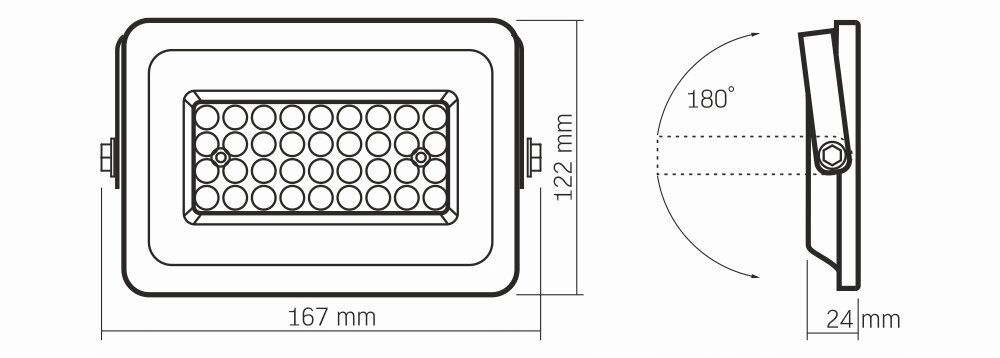 LED viens rokas statīvs + 30W prožektors, neitrāli balta цена и информация | Lukturi | 220.lv