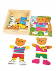 Koka puzle Puzle saģērbt Mr Teddy Bear zēns cena un informācija | Puzles, 3D puzles | 220.lv