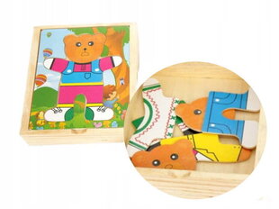 Koka puzle Puzle saģērbt Mr Teddy Bear zēns cena un informācija | Puzles, 3D puzles | 220.lv