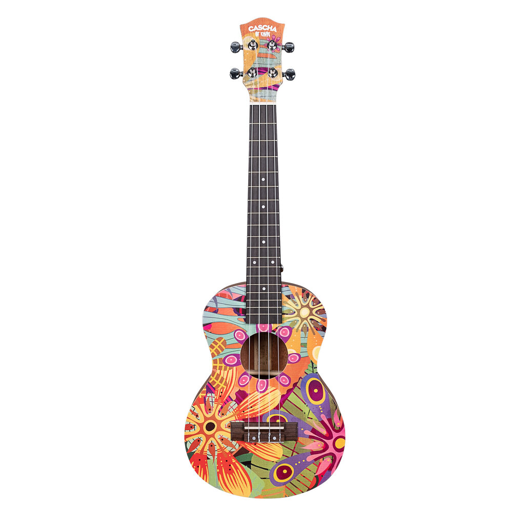 Tenora ukulele Cascha Art Flowers HH 2611 cena un informācija | Ģitāras | 220.lv