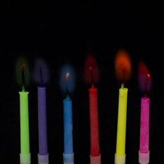  Классические свечи на день рождения, 6 шт. цена и информация | Праздничные декорации | 220.lv