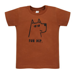 футболка коричневая оливье 1-02-2210-41-1110 цена и информация | Рубашки для мальчиков | 220.lv