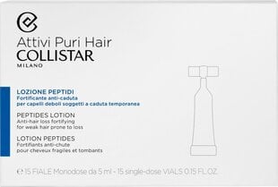 Matu maska Collistar Peptides Lotion, 15x5 ml cena un informācija | Kosmētika matu stiprināšanai | 220.lv