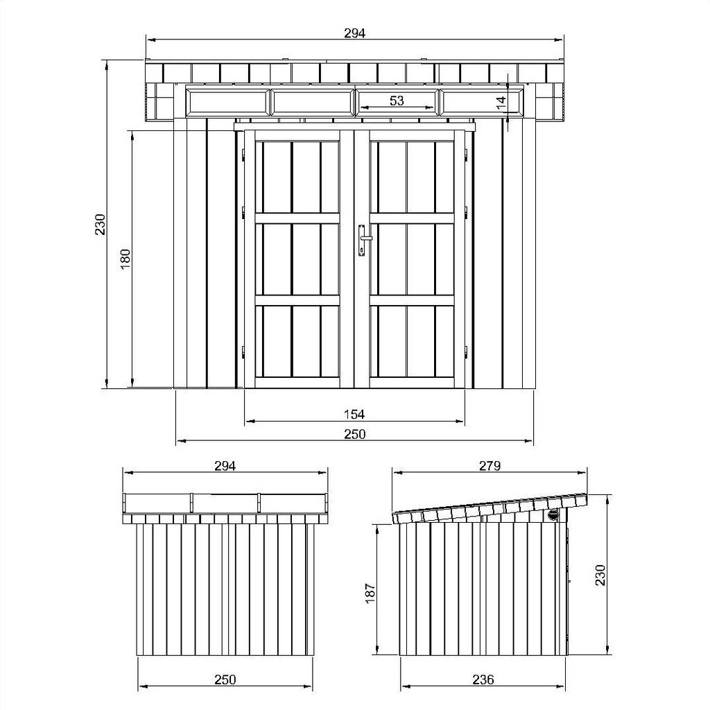 Paneļu māja LP® SmartSide® Timbela M903AB-A, 237x279x294 cm, bēša cena un informācija | Dārza mājiņas, šķūņi, malkas nojumes | 220.lv