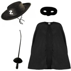 Zorro kostīms cena un informācija | Karnevāla kostīmi, maskas un parūkas | 220.lv